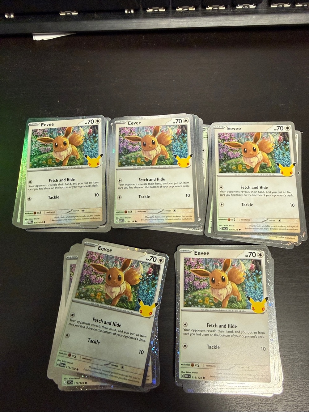 Pokemon 30th Eevee 116/128 promo card x50